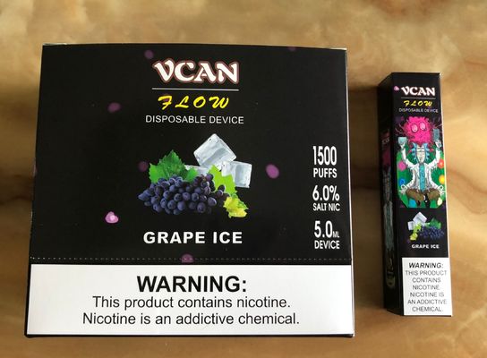 Soplos electrónicos del cigarrillo 1500 del sistema de Juice Fruit Flavor Disposable Pod