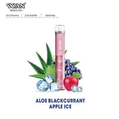 Sabor disponible del hielo de Apple de la grosella negra del áloe de los soplos de la pluma 3000 del CE FC Vape